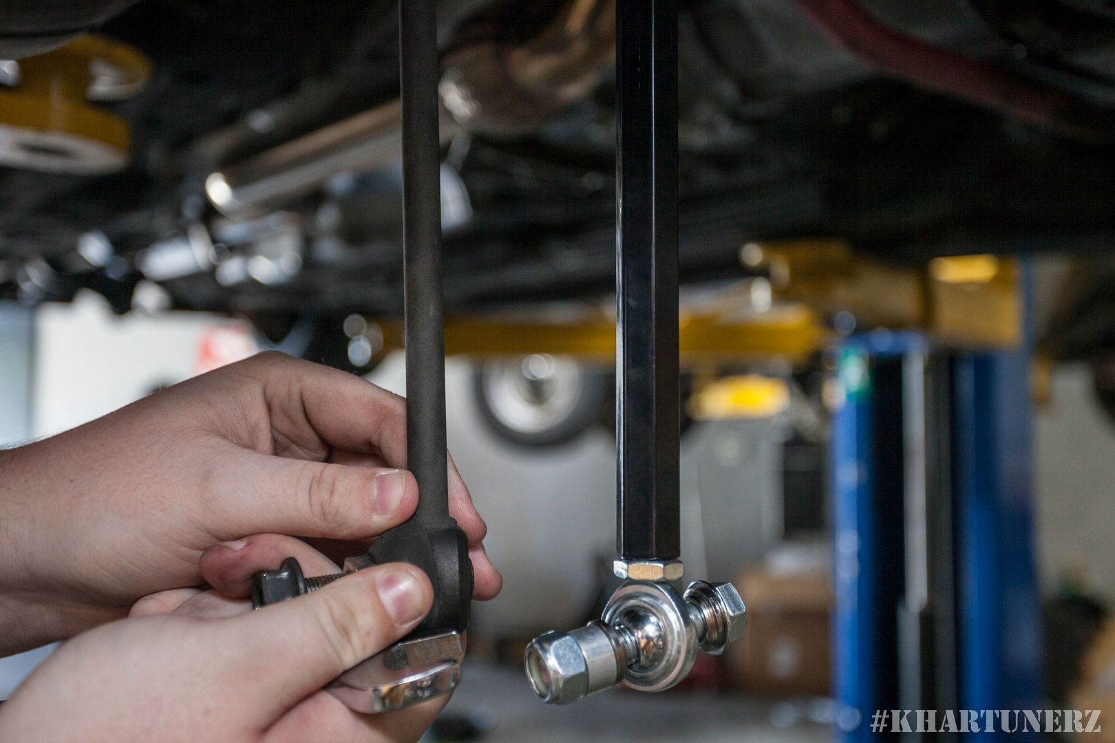 Enthuspec adjustable front endlinks and solid aluminium diff mounts